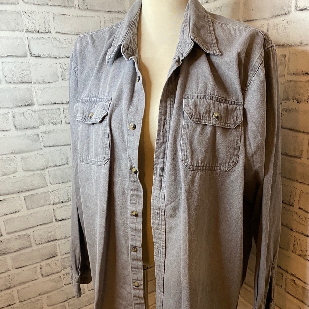 Gray Wrangler Button Down Shirt - image 3